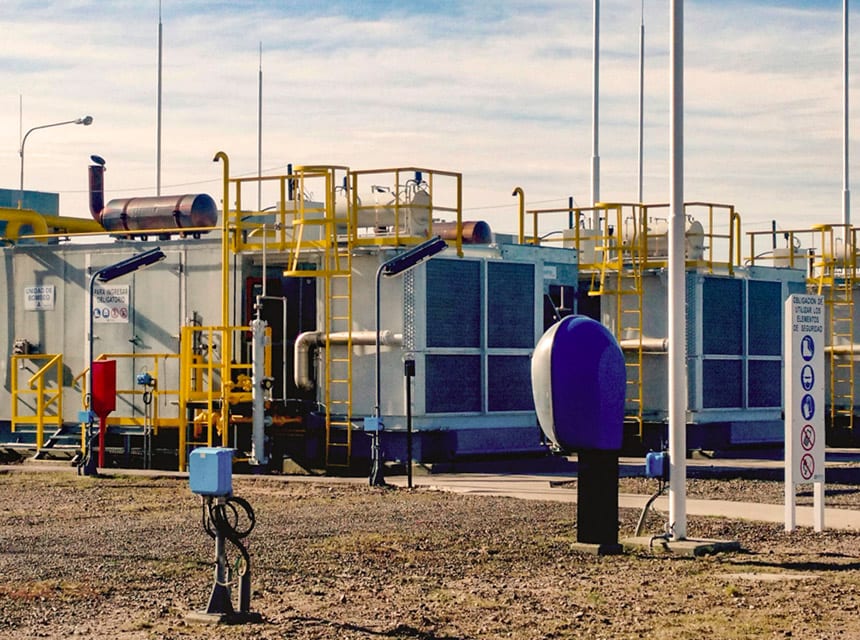 Obra en planta de Oil & Gas